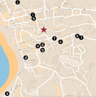 周辺飲食店地図